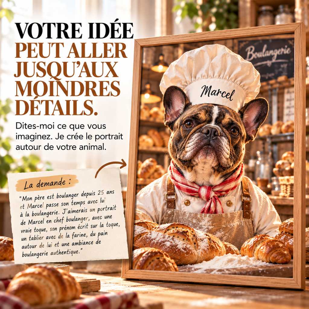 CRÉATION LIBRE – Le portrait de votre animal 100 % sur mesure