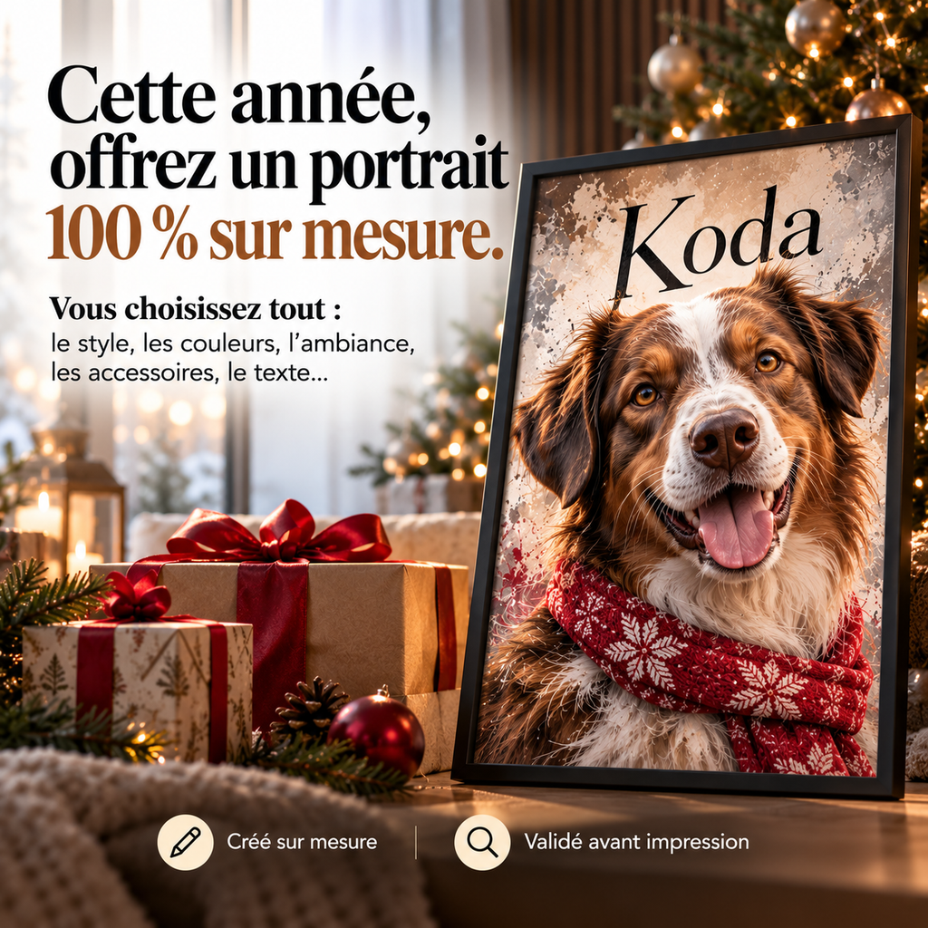 CRÉATION LIBRE – Le portrait de votre animal 100 % sur mesure