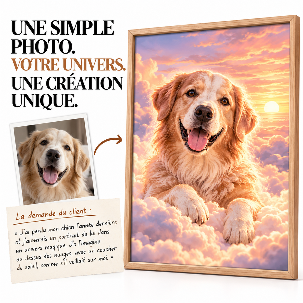CRÉATION LIBRE – Le portrait de votre animal 100 % sur mesure