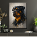 Portrait Animal Personnalisé Peinture Artistique – Poster Moderne Chien ou Chat Style Aquarelle Abstraite