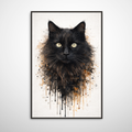 Portrait Animal Personnalisé Élégant – Poster Chien ou Chat Style Peinture Naturelle