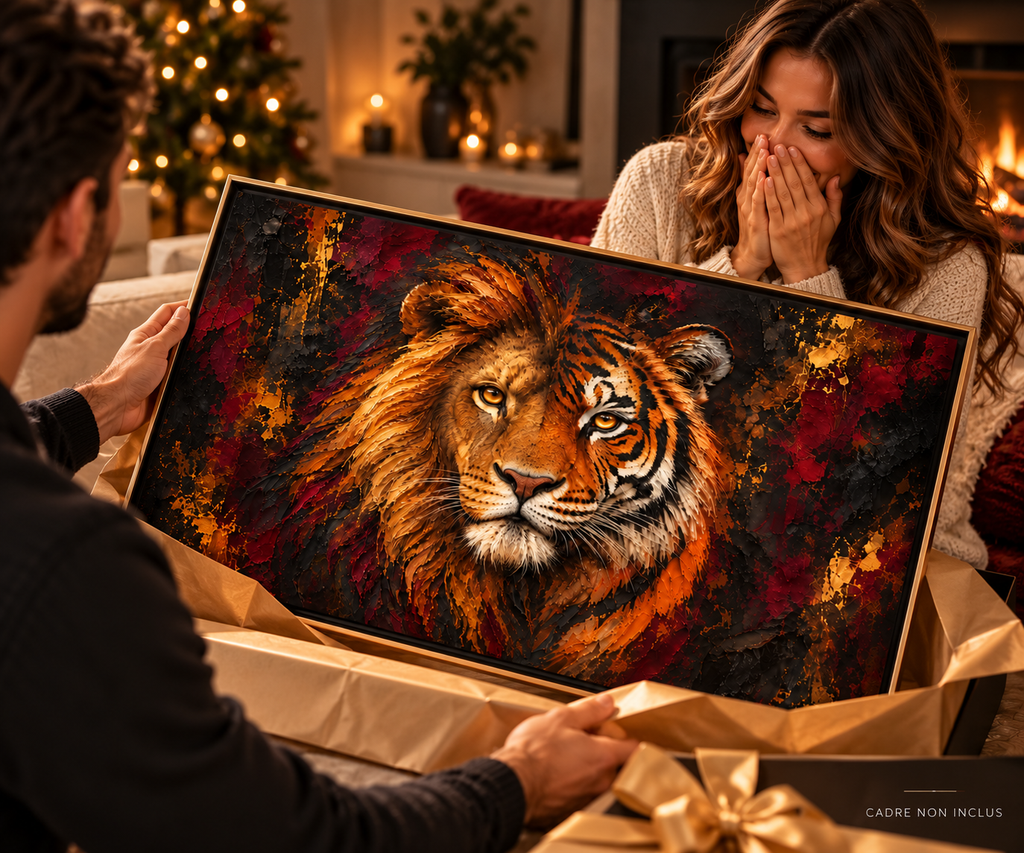 Dualité Sauvage – Affiche Animalière Premium | Collection Wild Luxury