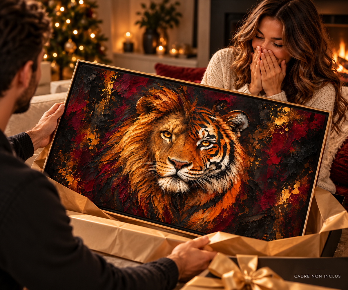 Dualité Sauvage – Affiche Animalière Premium | Collection Wild Luxury