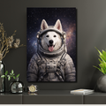 Portrait Animal Personnalisé Astronaute – Poster Chien ou Chat Univers Espace