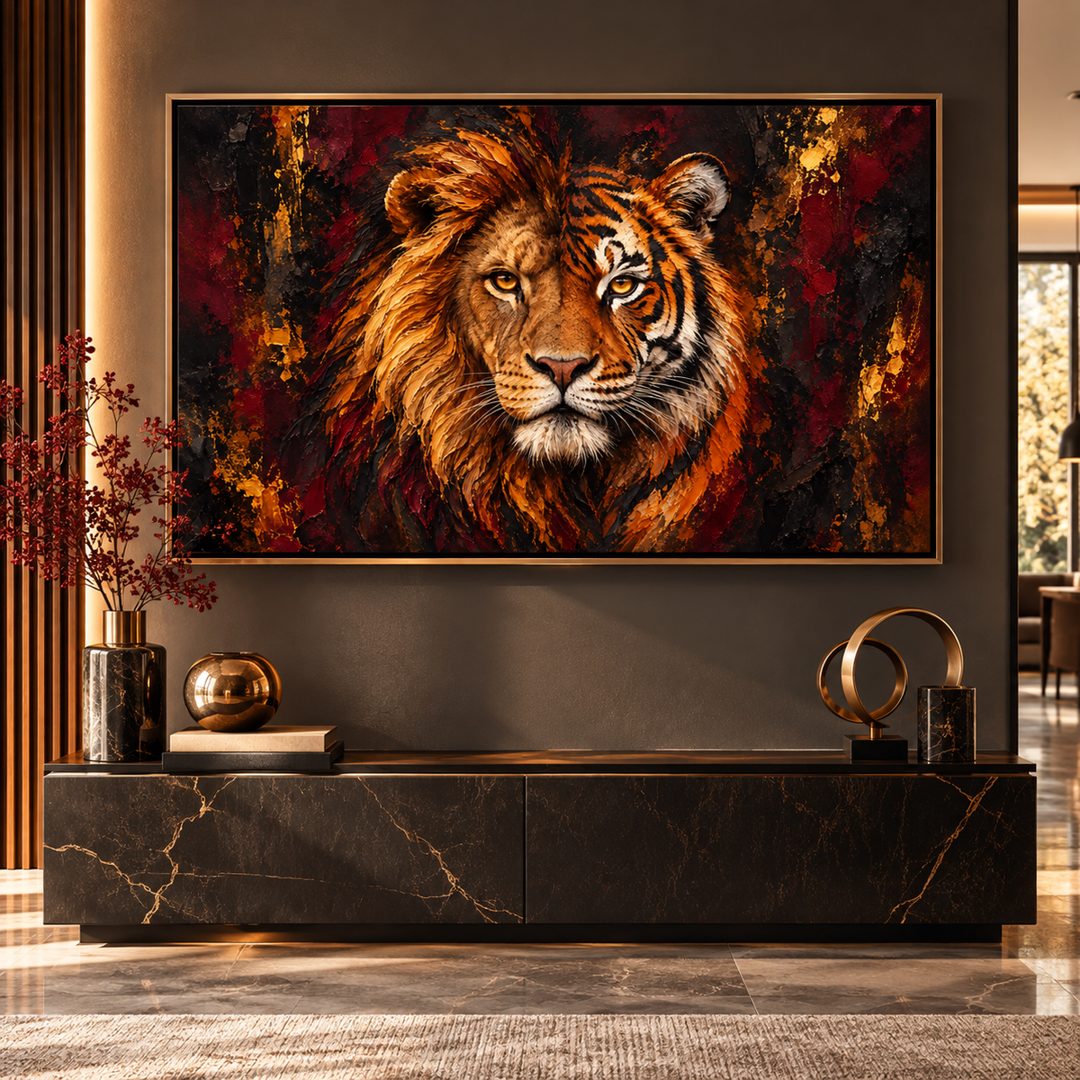 Dualité Sauvage – Affiche Animalière Premium | Collection Wild Luxury