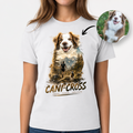 T-shirt Cani-Cross Personnalisé avec Votre Chien – T-shirt Unisexe – Design Outdoor Premium
