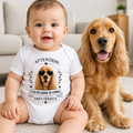 Body bébé personnalisé – Mon garde du corps à 4 pattes | Cadeau naissance avec photo de votre animal