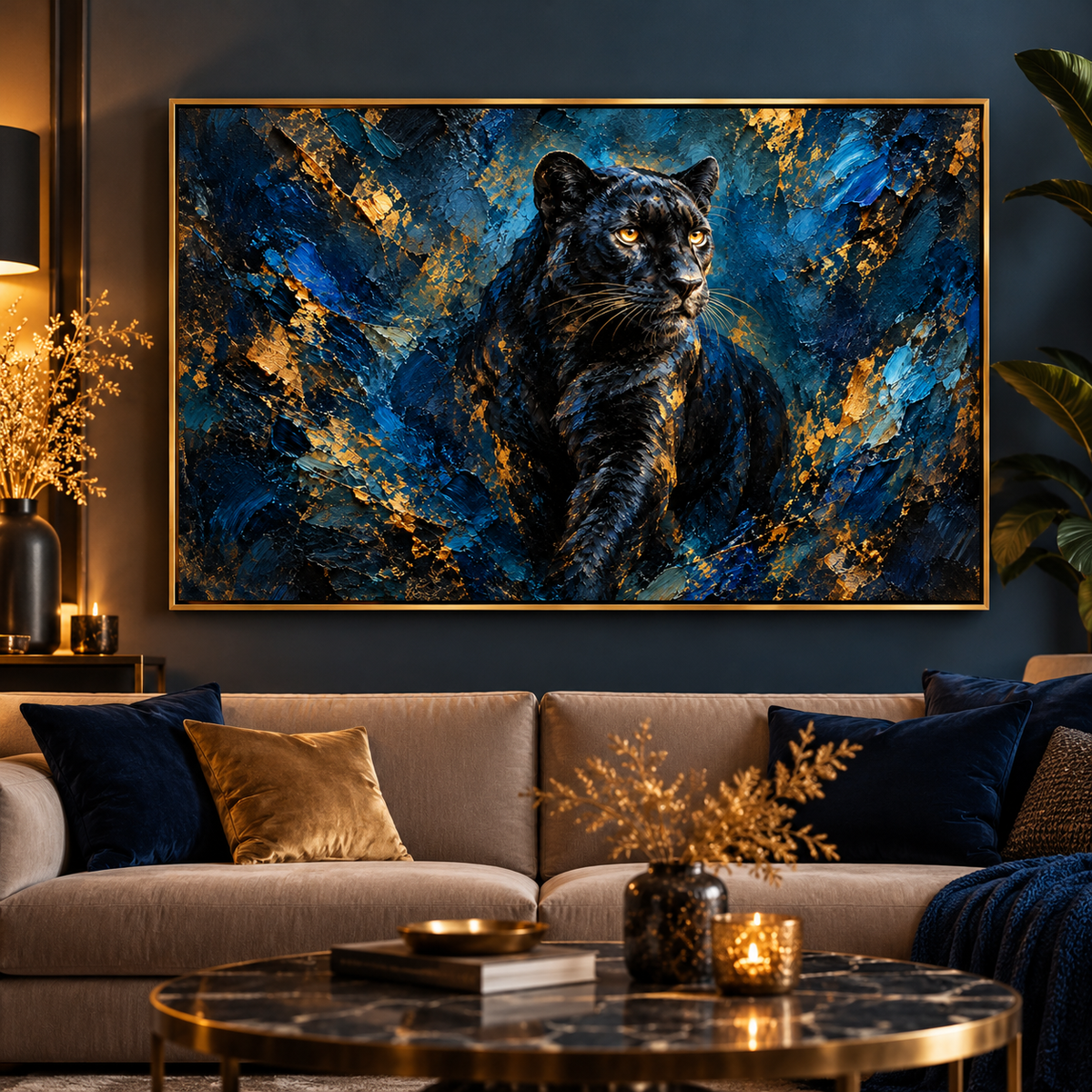 Ombre Royale – Poster Panthère Noire Artistique Premium | Collection Wild Luxury