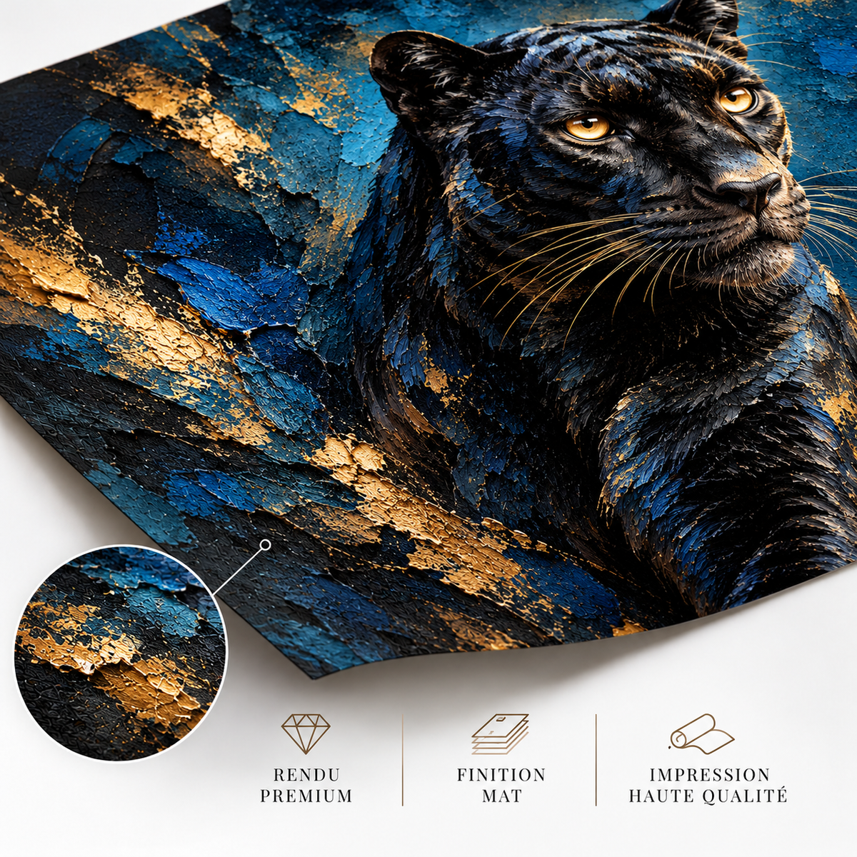 Ombre Royale – Poster Panthère Noire Artistique Premium | Collection Wild Luxury