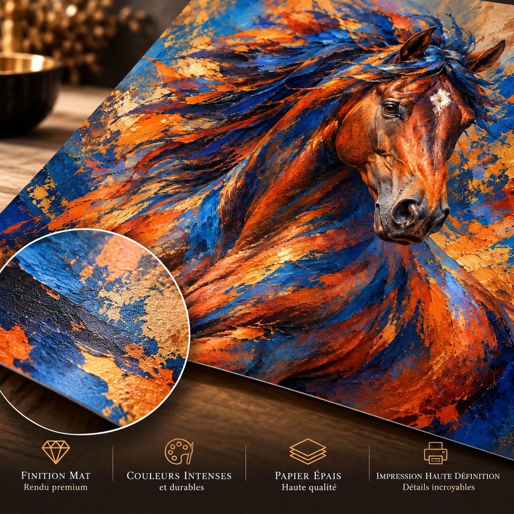 Élan de Liberté – Poster Cheval Artistique Premium | Collection Wild Luxury