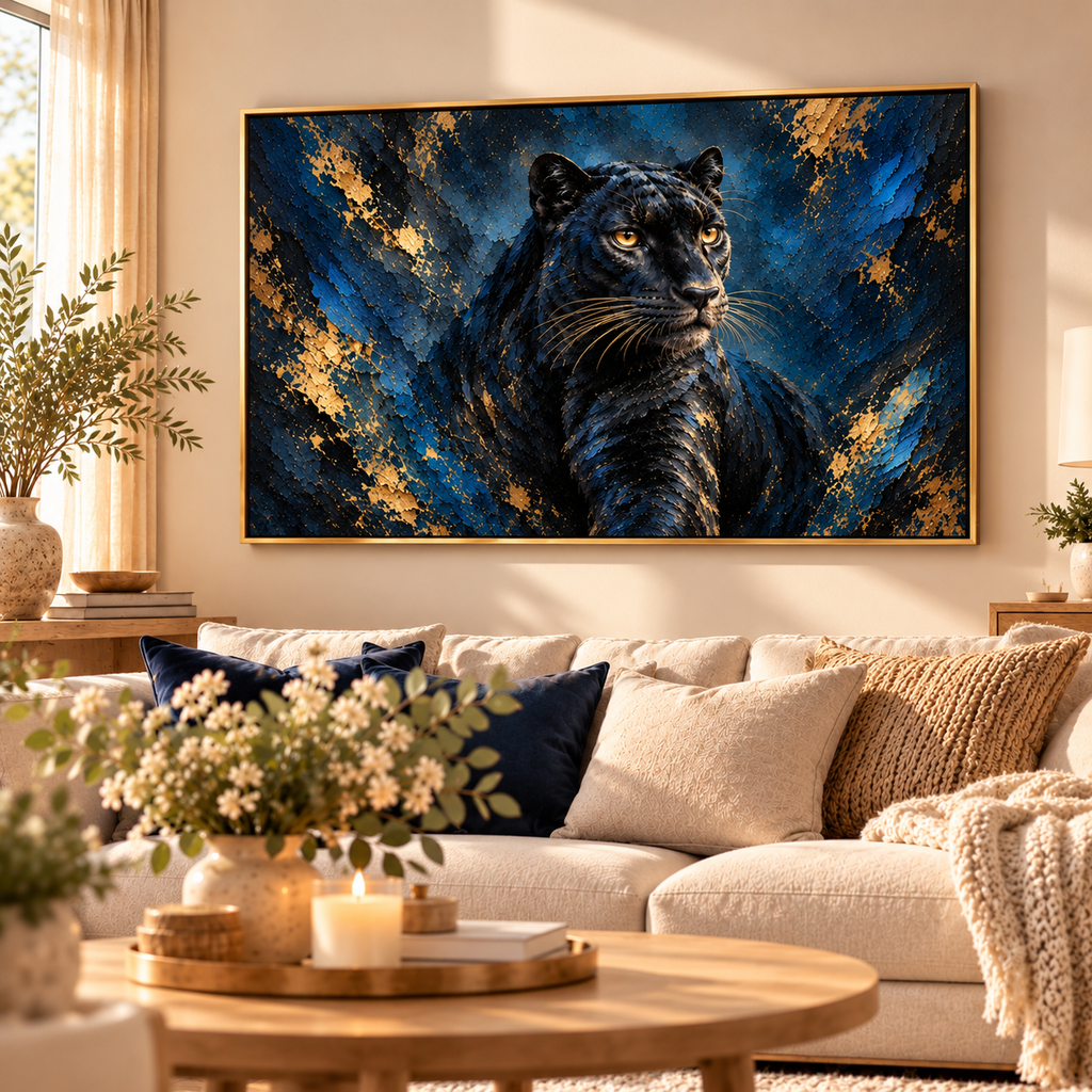 Ombre Royale – Poster Panthère Noire Artistique Premium | Collection Wild Luxury