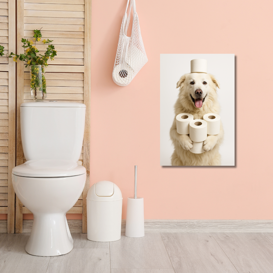 Portrait Animal Personnalisé Humoristique – Poster Drôle Chien ou Chat avec Votre Photo