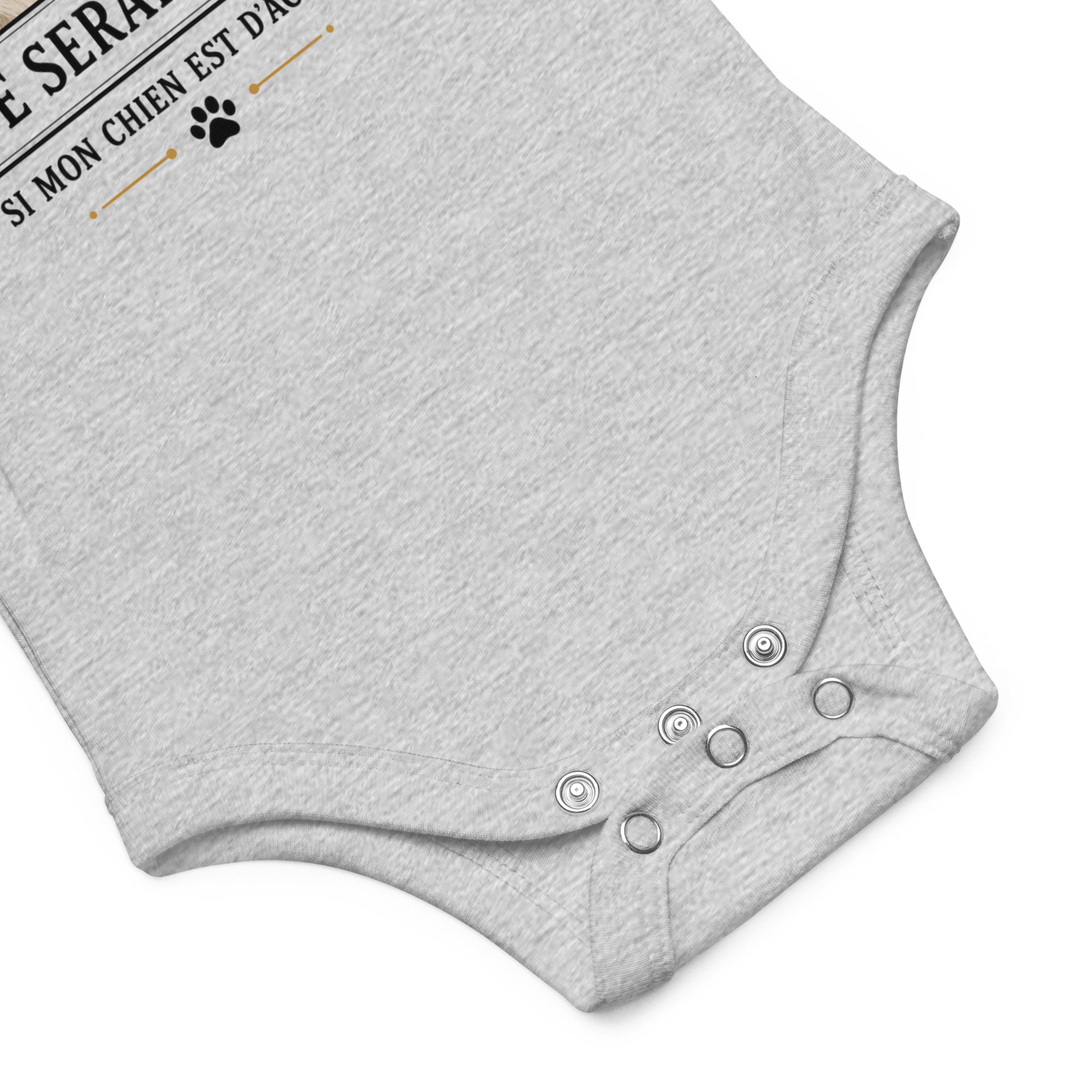 Body bébé personnalisé – Promis juré, je serai sage si mon animal est d'accord | Cadeau naissance original