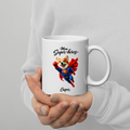 Mug Personnalisé Animal Super-Héros – Chien ou Chat avec Prénom Cadeau Original