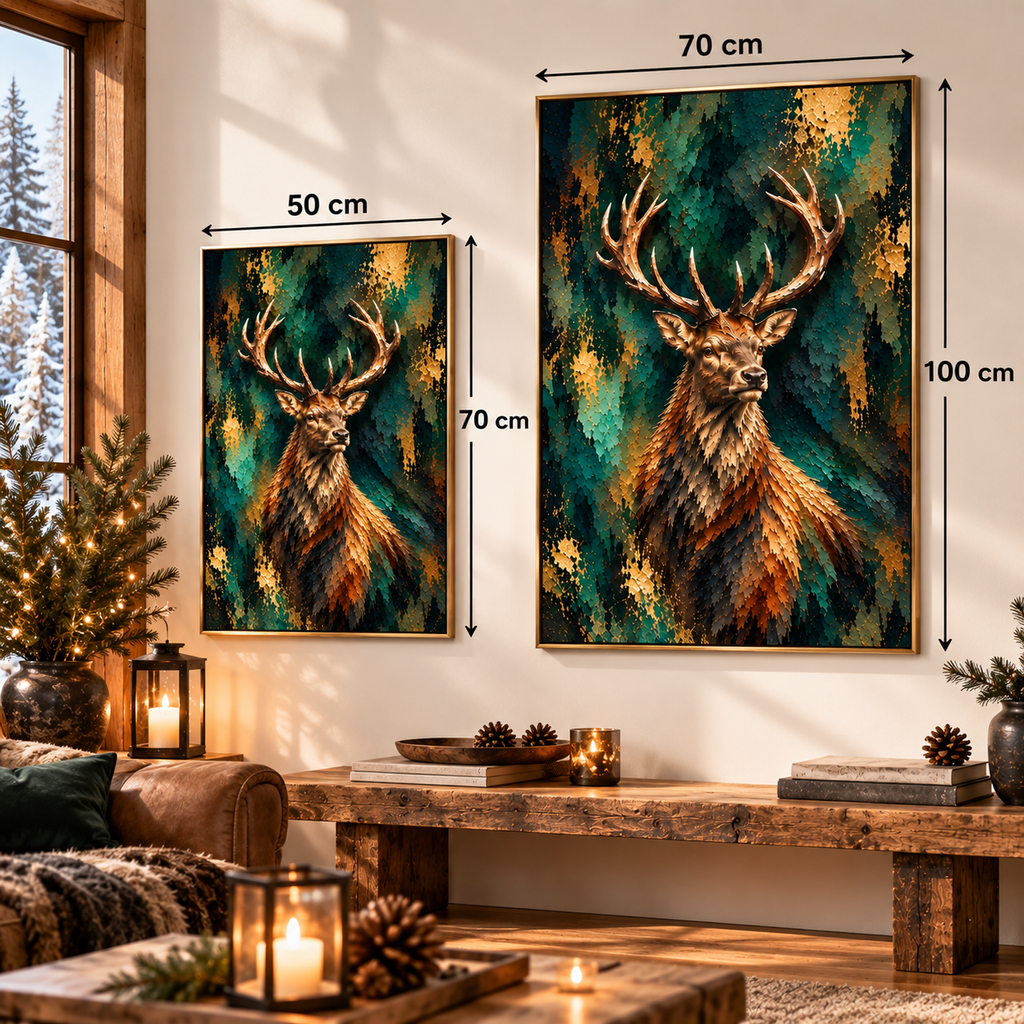 Majesté des Forêts – Poster Cerf Artistique Premium | Collection Wild Luxury