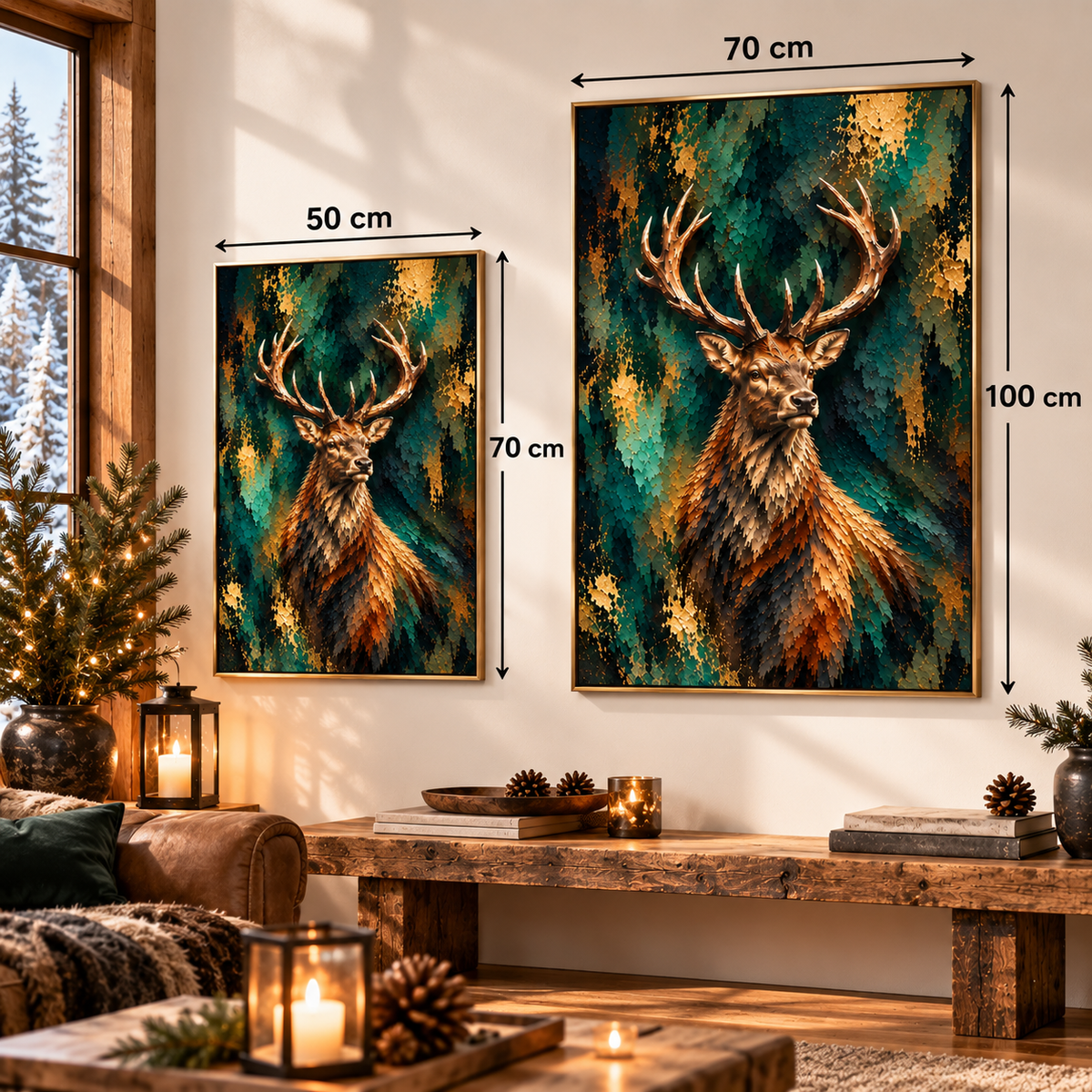 Majesté des Forêts – Poster Cerf Artistique Premium | Collection Wild Luxury