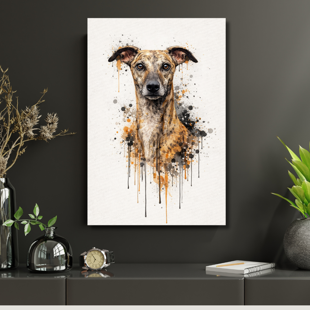 Portrait Animal Personnalisé Élégant – Poster Chien ou Chat Style Peinture Naturelle