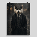 Portrait Animal Personnalisé Vintage – Poster Chien ou Chat Style Gentleman Élégant