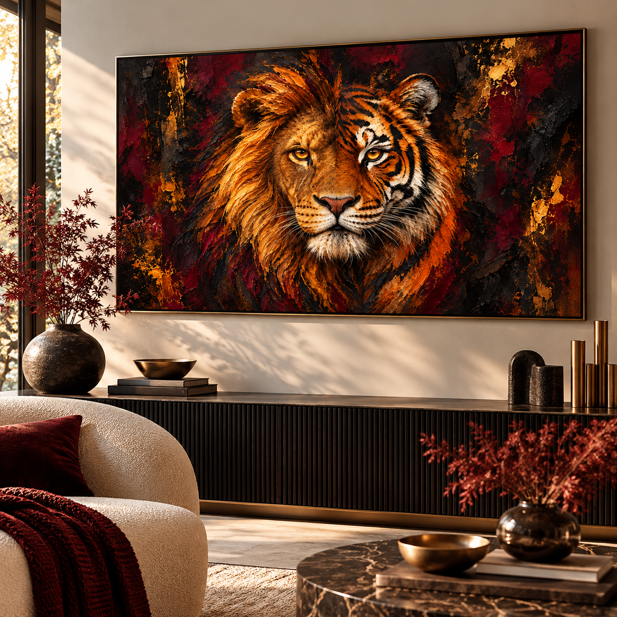 Dualité Sauvage – Affiche Animalière Premium | Collection Wild Luxury